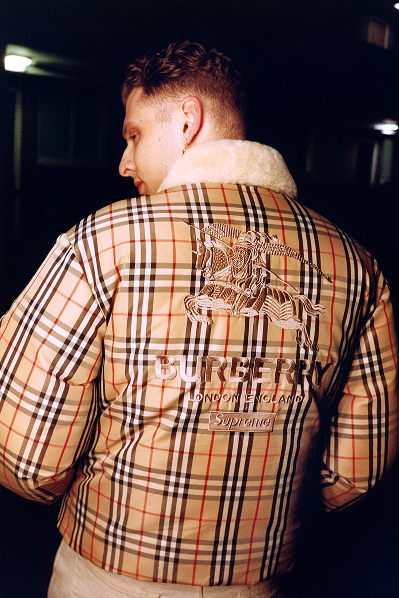 Burberry x cheap supreme 40