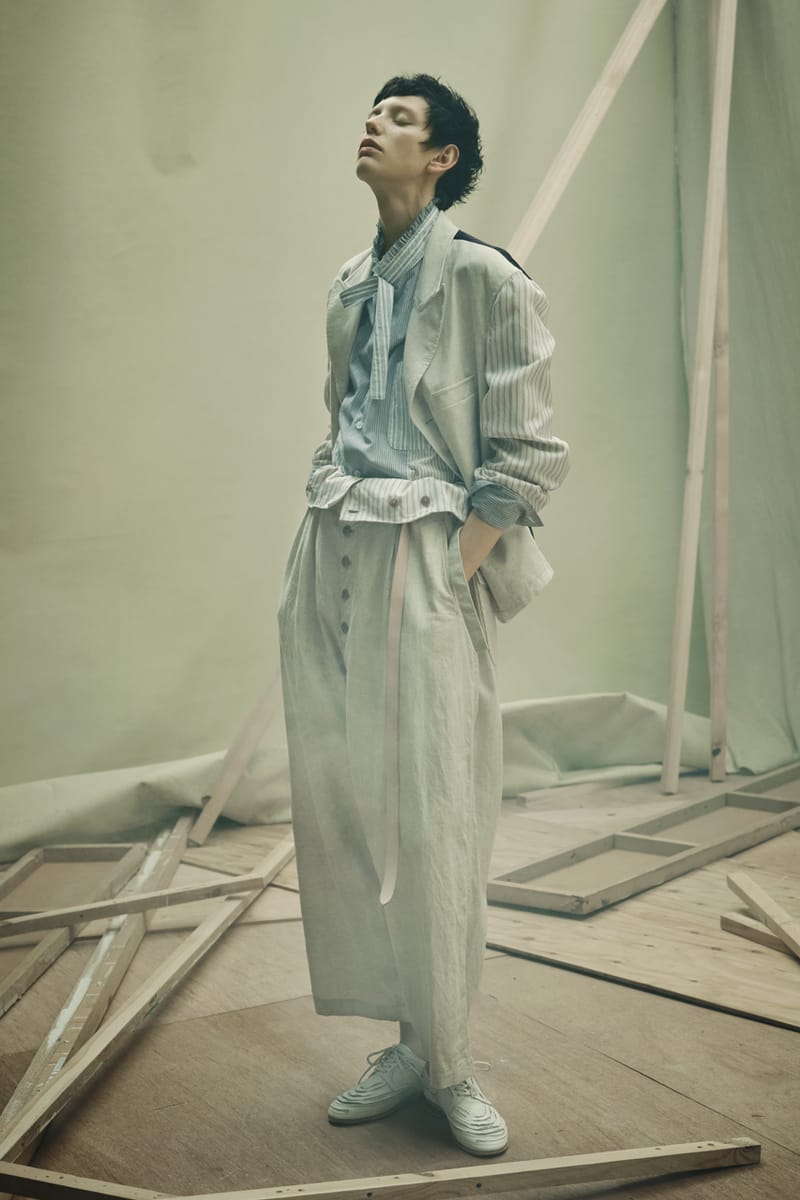 【新作】2025SS Yohji Yamamoto FT-T53-602 STRETCHED LACE R-HEM TWISTED T(S Black): Yohji Yamamoto｜THE