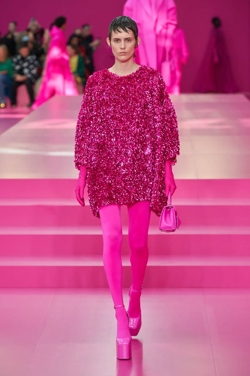 Valentino Argues Anyone Can Be Pretty in Pink in FW22 Collection