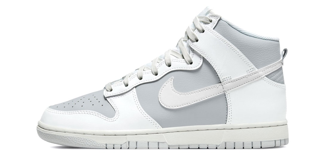 dunk hi white grey