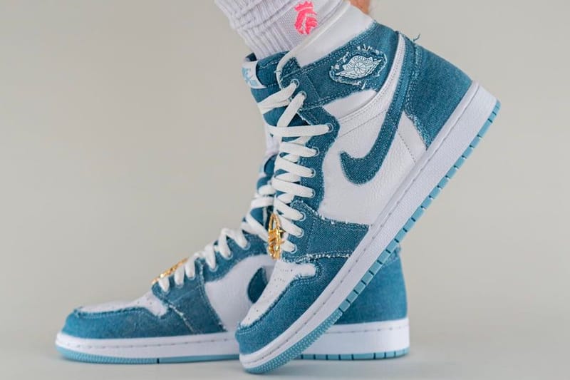 Air Jordan 1 High OG WMNS Denim On-Foot Look | Hypebeast