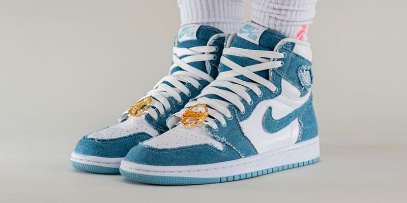 Air Jordan 1 High OG WMNS Denim On-Foot Look | Hypebeast