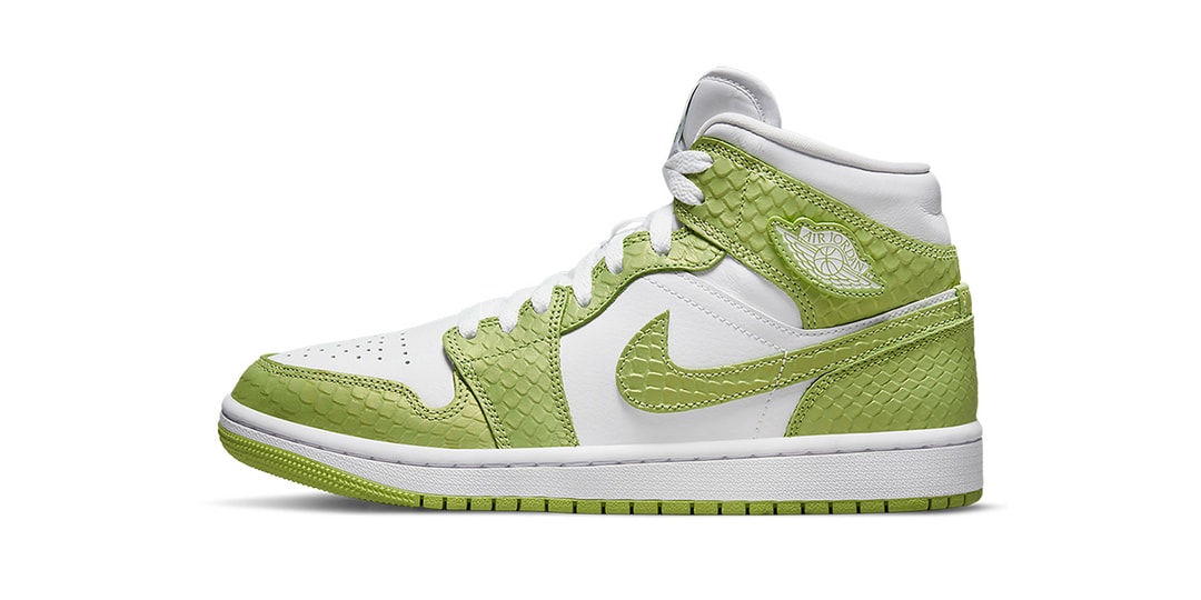 Рептильные вибрации появились в эфире Jordan 1 Mid “Green Python”