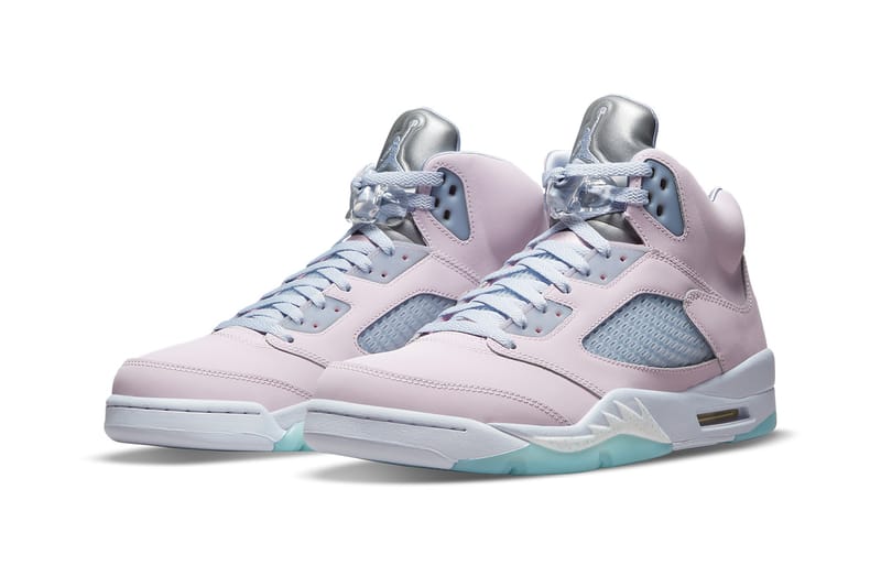 Pink and silver sales jordans