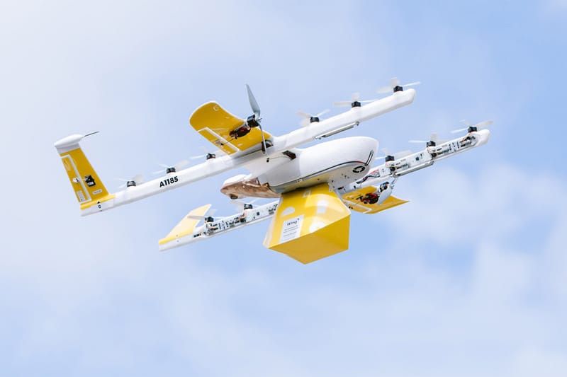 Google wing hot sale drone delivery