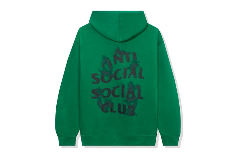 Anti social social club 2024 black and orange hoodie