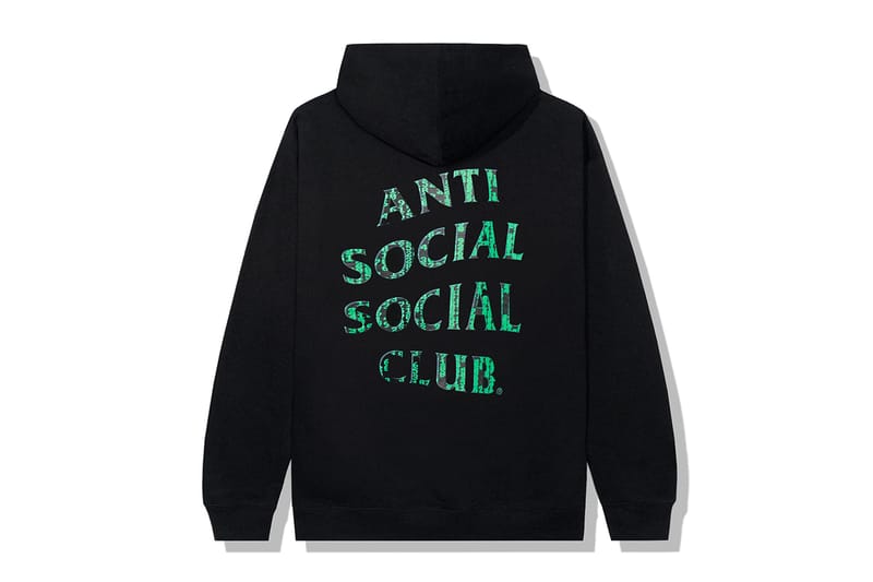 Green anti social social club hoodie sale