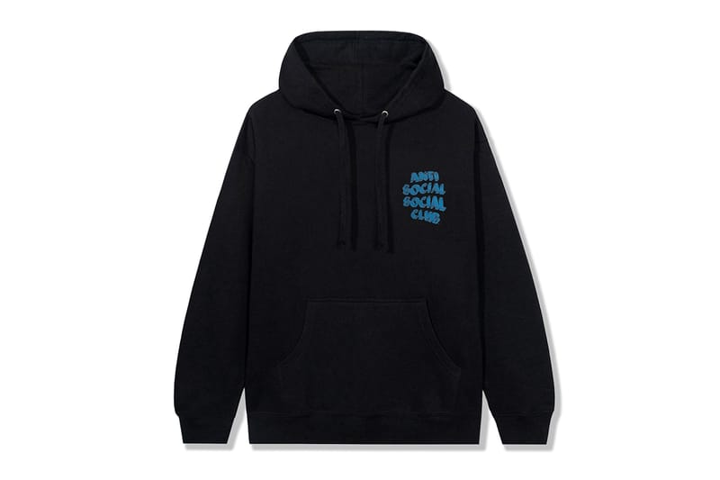 Anti social social outlet club blocked hoodie