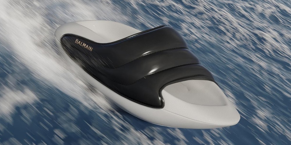 Готовая к подиуму коллекция Balmain B-It Slide весна 2022 — новая волна в обувной индустрии