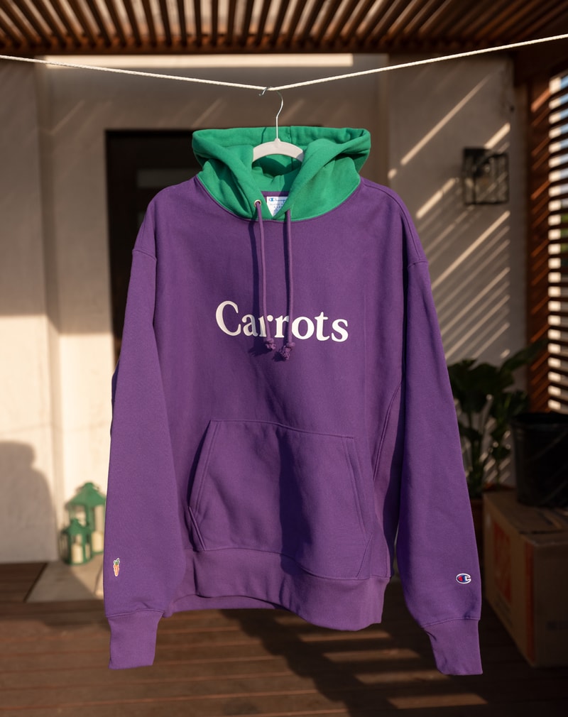 Carrots x Champion Exclusive Drop for SS22 Hypebeast