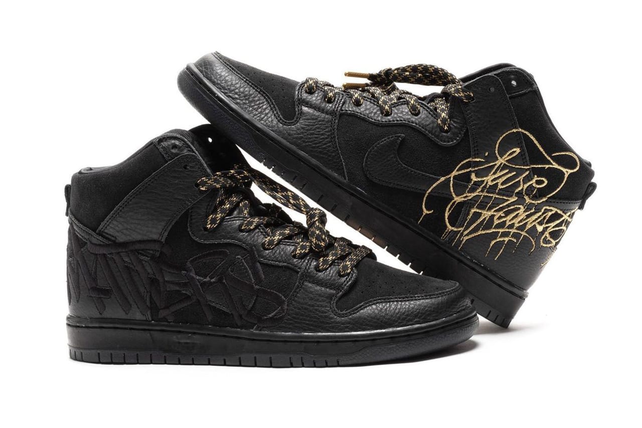 Faust Nike SB Dunk High Black Gold DH7755-001 Release | HYPEBEAST