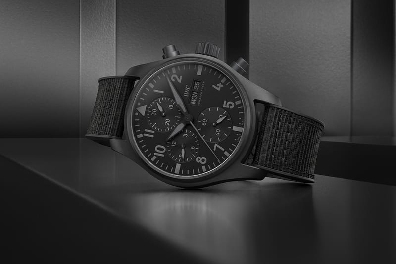 Iwc big pilot hot sale black ceramic