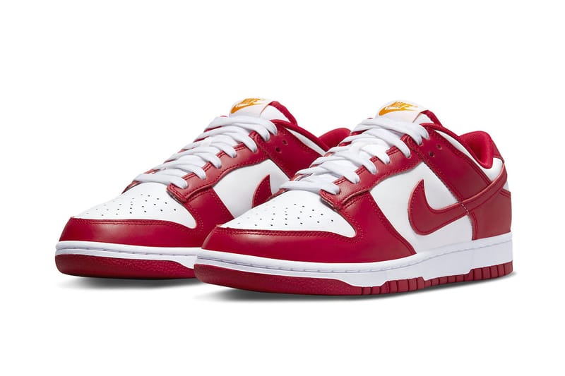 nike dunk low gym red university gold