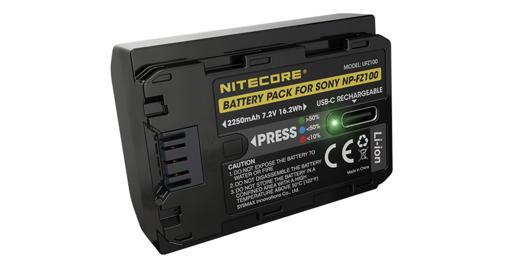 Новый аккумулятор для камеры Sony от Nitecore оснащен собственным зарядным портом USB-C