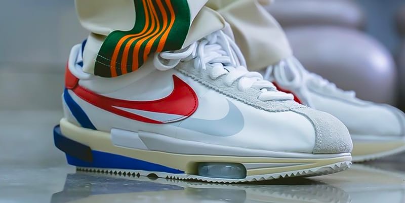 sacai x Nike Cortez On-Foot Look | Hypebeast