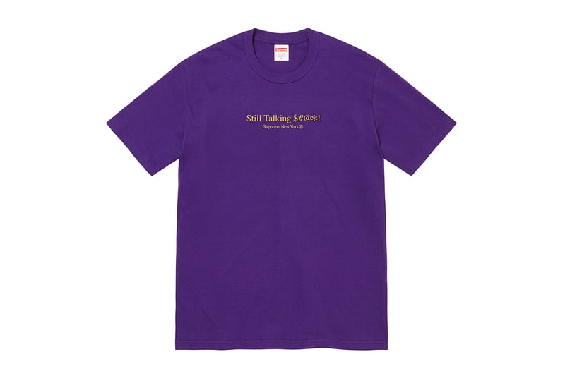 Supreme purple outlet tee