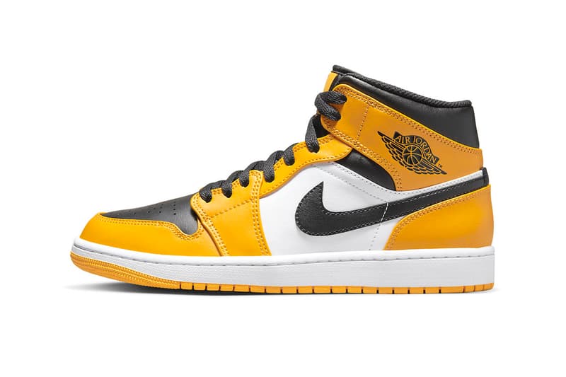 aj1 mid yellow toe