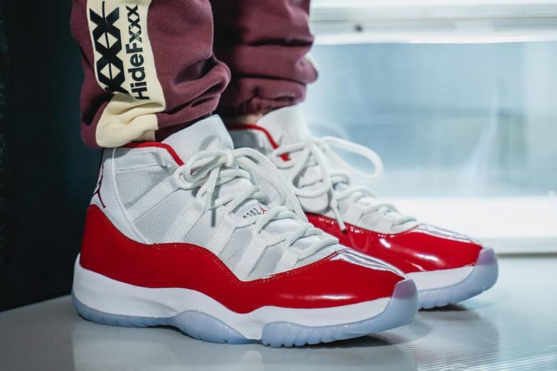 Aj11 on sale on feet