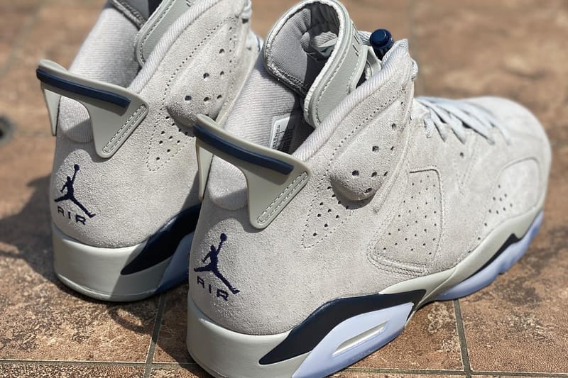 Jordan 6 sale grey suede