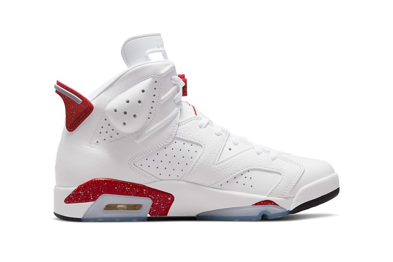 Jordan 6 shop red and white