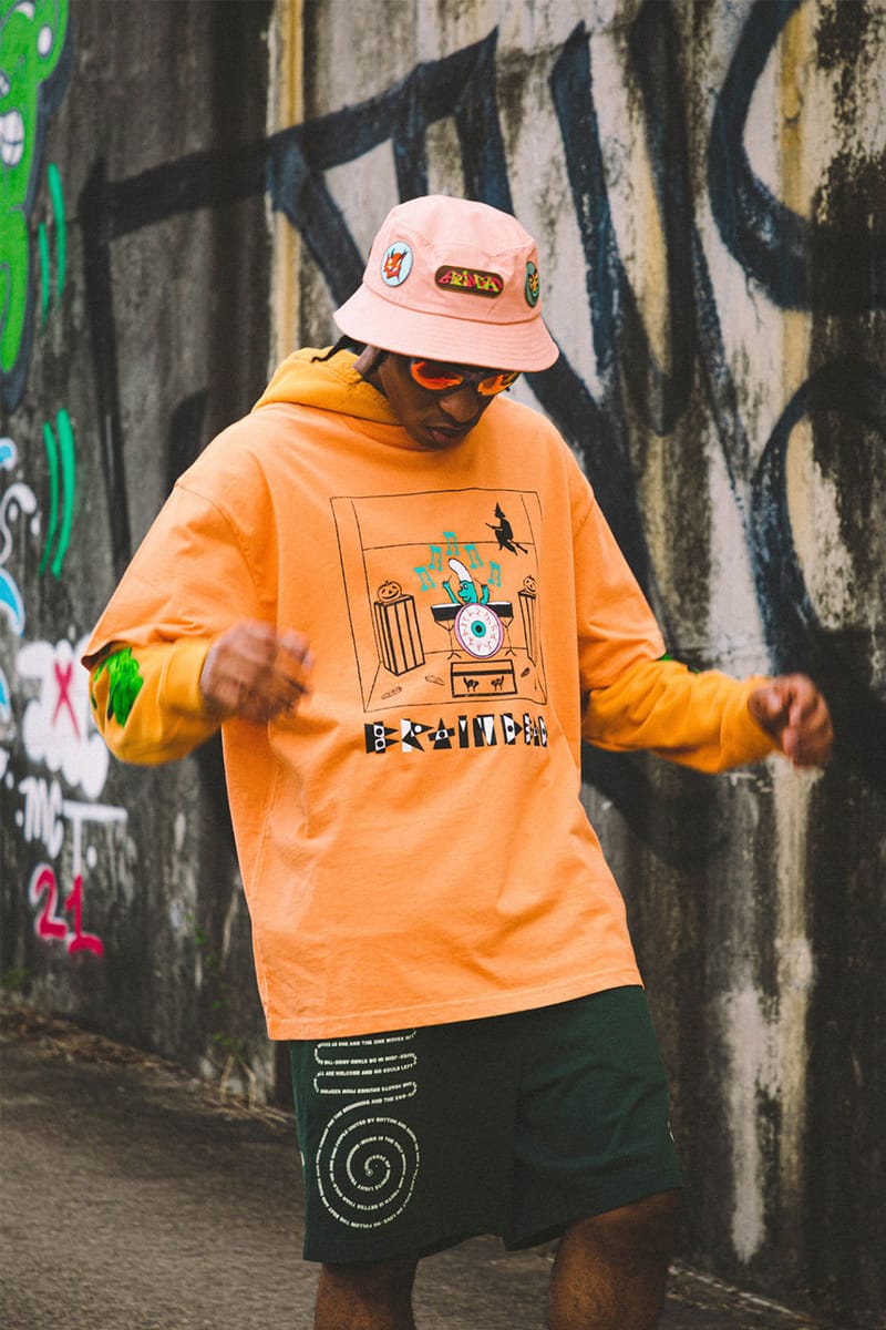 Brain dead best sale graffiti hoodie