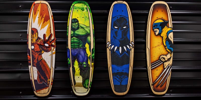 Marvel Taps Bear Walker for Limited-Edition Superhero Skateboards