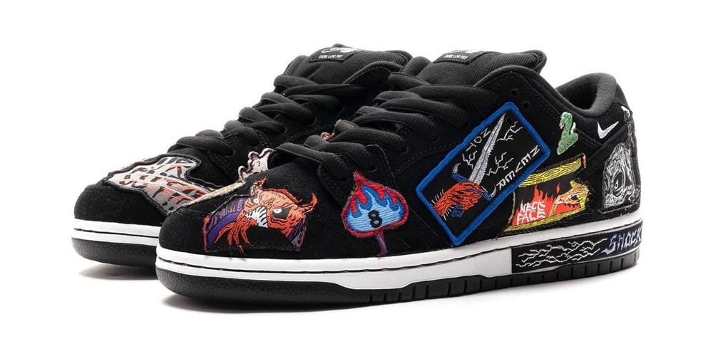 Взгляните подробнее на Neckface x Nike SB Dunk Low