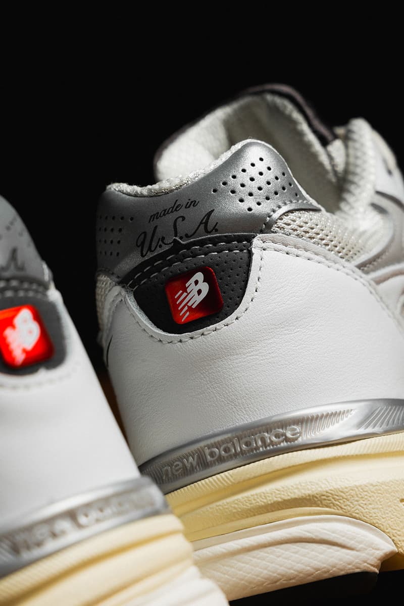 New Balance MADE in USA 990v3 Sea Salt Rain Cloud m990al3 HBX Release HYPEBEAST