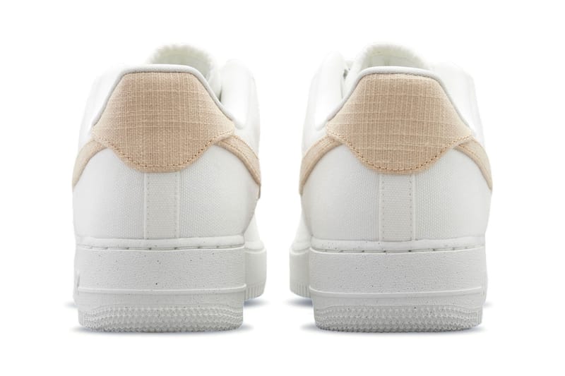 Nike air force online beige wit