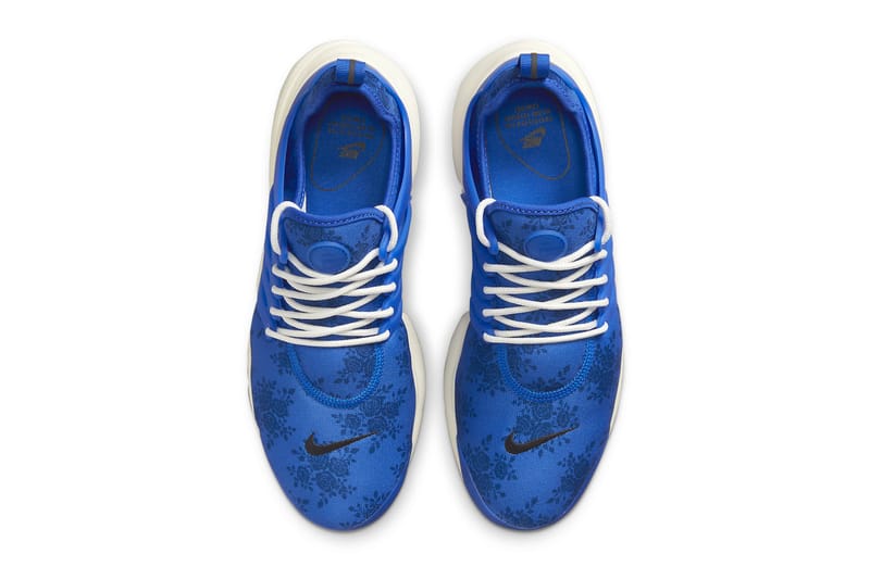 Nike blue best sale floral shoes