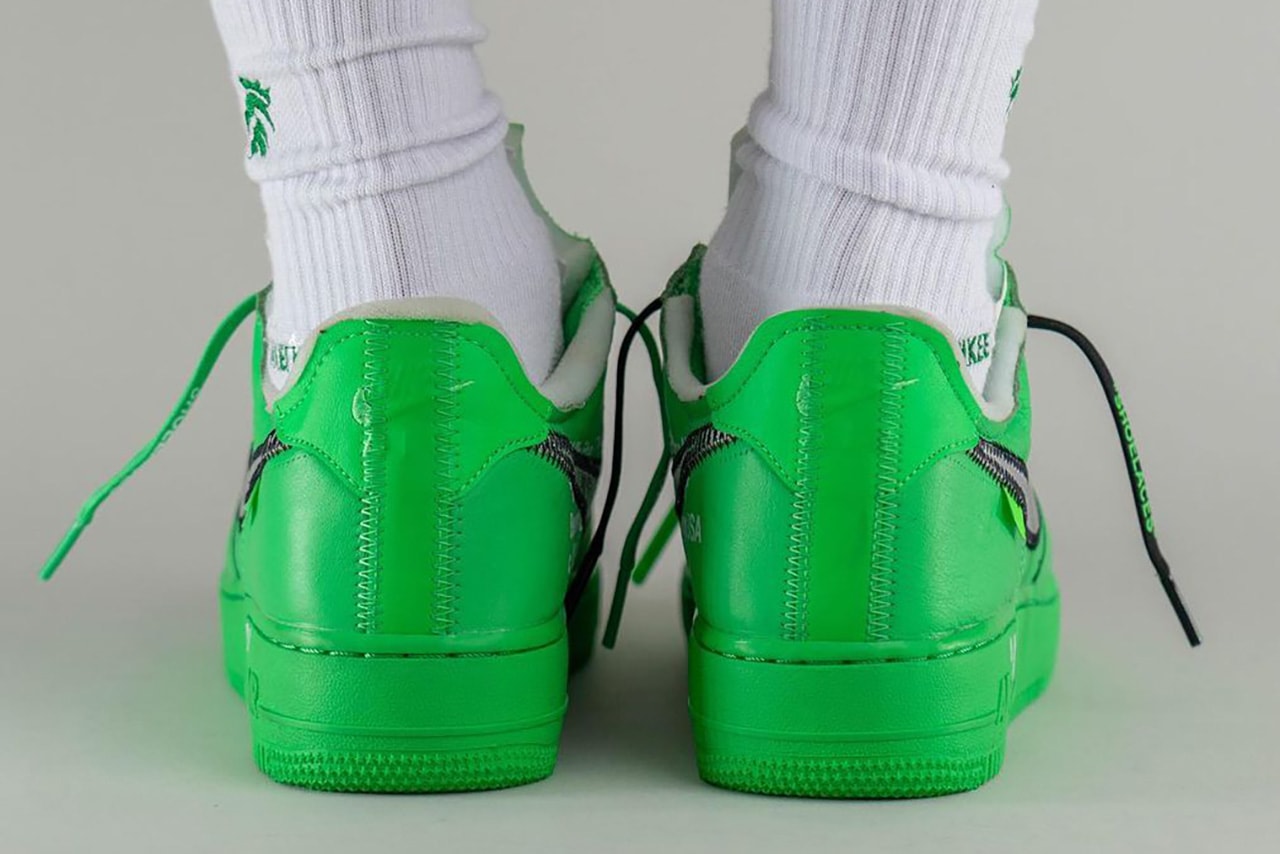 Off White Nike Air Force 1 Low Green DX1419-300 Release | Hypebeast