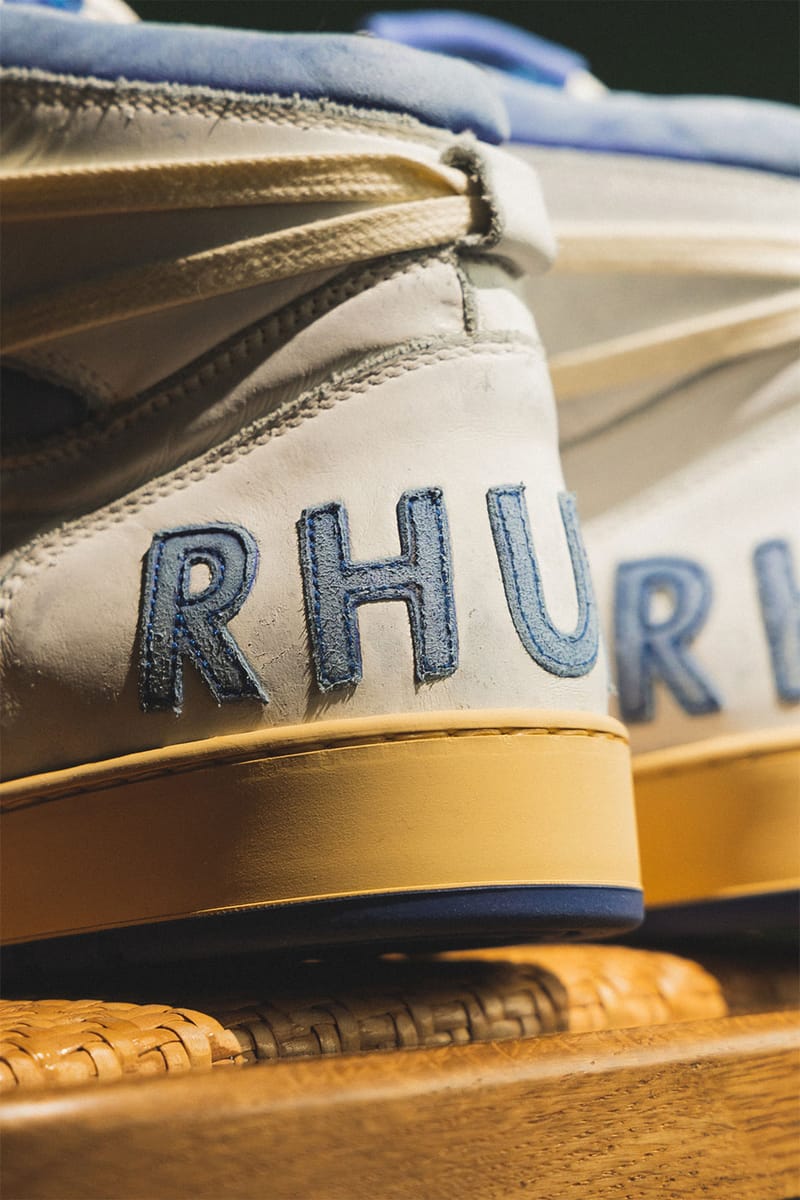 RHUDE Rhecess SS22 Sky-Hi Low Sneakers HBX Release | Hypebeast