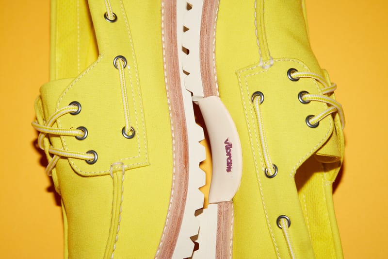 Yellow hot sale sperry sneakers