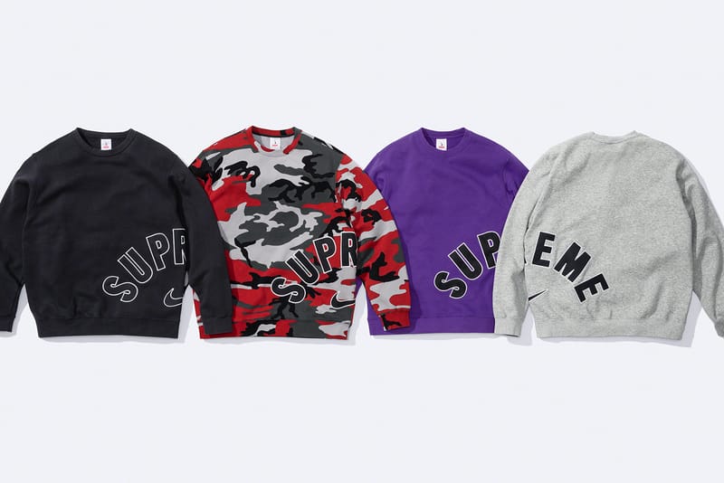 Nike supreme best sale crewneck 2021