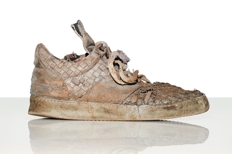 destroyed sneakers