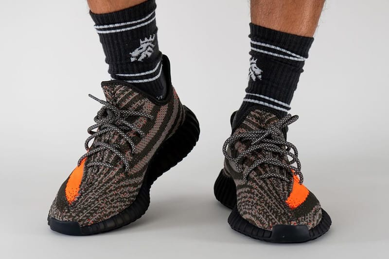 Orange and black clearance yeezy