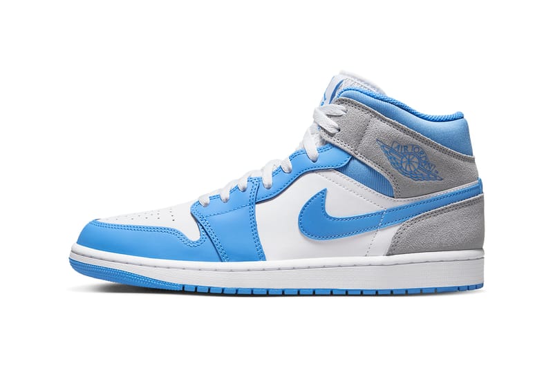 Air jordan 1 store mid carolina blue