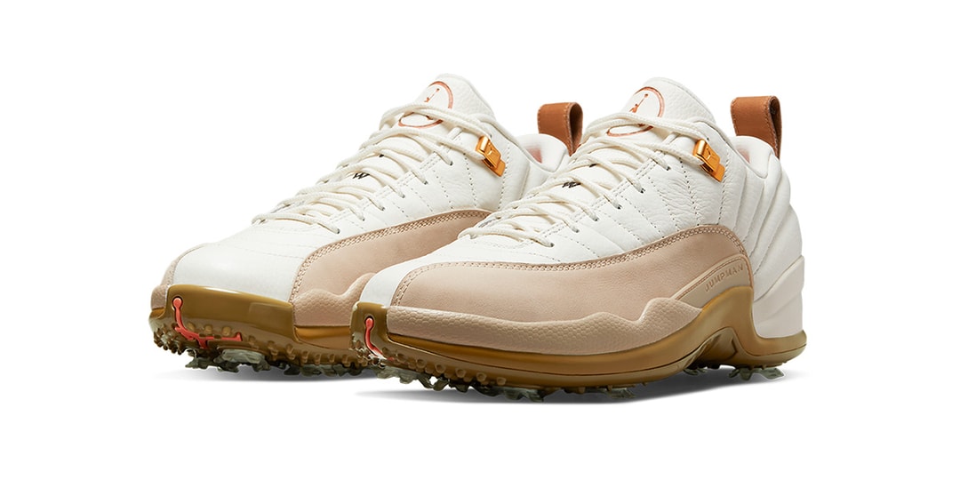 Официальный взгляд на Air Jordan 12 Low Golf «Driftwood»