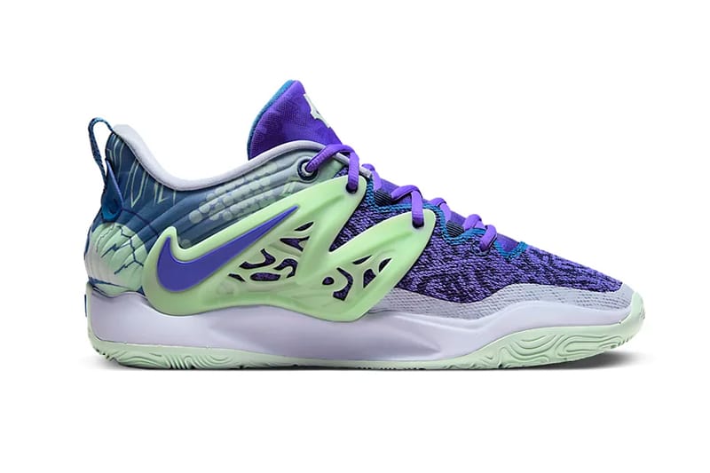 Kevin durant shoes purple cheap and green