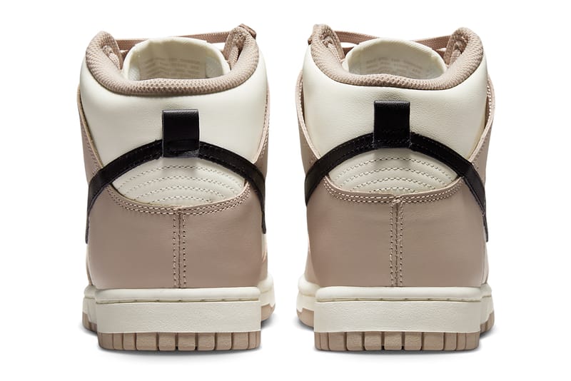 nike high dunk fossil stone