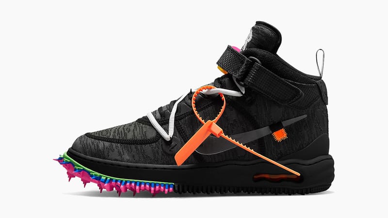 ◆大人気◆NIKE X OFF-WHITE BLACK AIR FORCE 1 MID◆男女共用◆ Off-White™ x Nike Air Force 1 Mid 