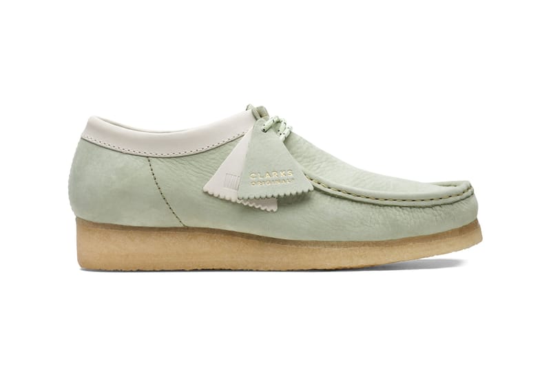 Lime green 2024 clarks wallabees