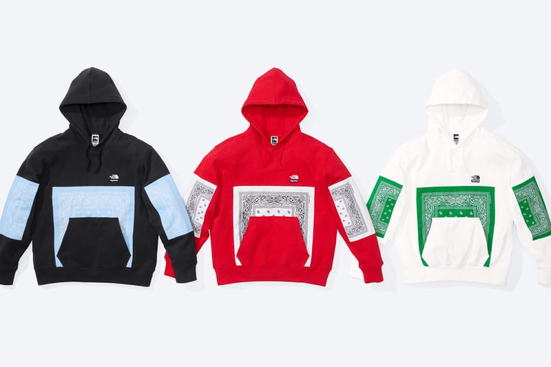 Hoodie supreme x the north clearance face