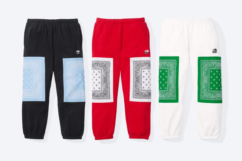 North face cheap x supreme pants