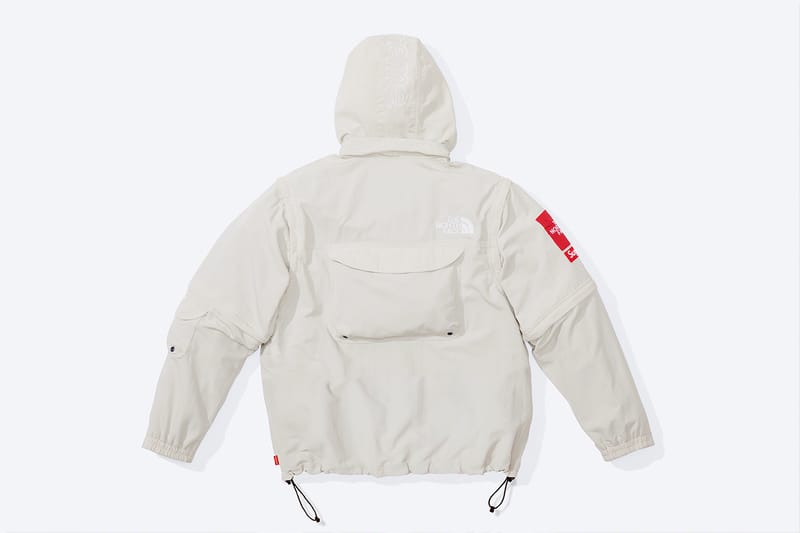 White supreme north store face jacket