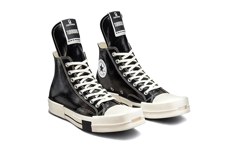 Rick Owens DRKSHDW x Converse TURBODRK Chuck 70 High Shine Hypebeast