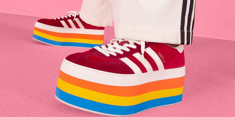 ☆ ADIDAS x GUCCI Gazelle Platform WMNS 厚底スニーカー ☆ 超厚底！Gucci × adidas GG Gazelle 発売 - 流行ストリートマガジン
