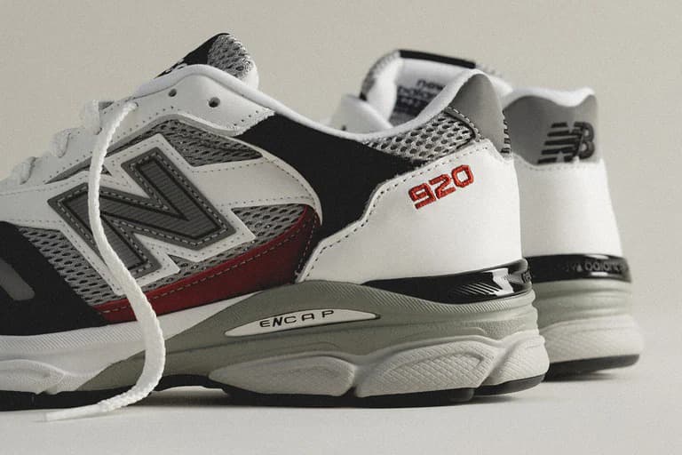 スニーカー New Balance 920 Made in UK Grey White New Balance 920 Made In England 'Debut' M920NBR