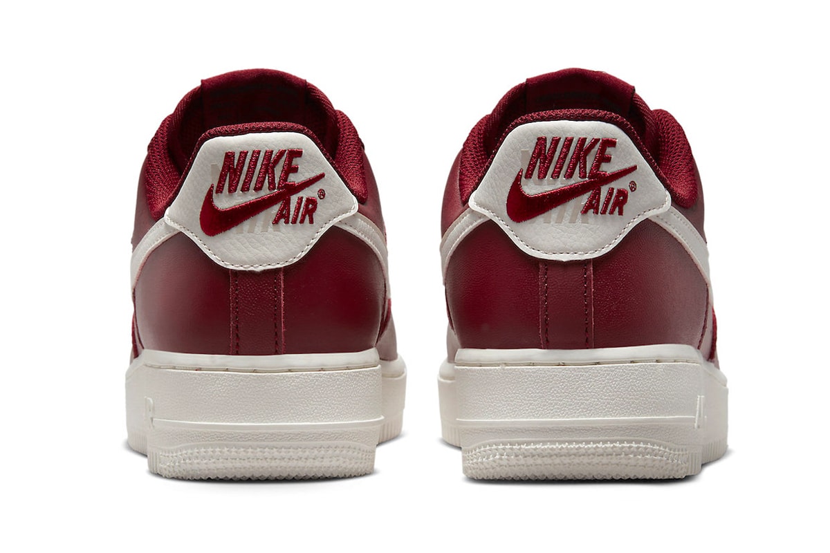 Nike Expands Air Force 1 Low Offering With Dark Red Iteration History ...
