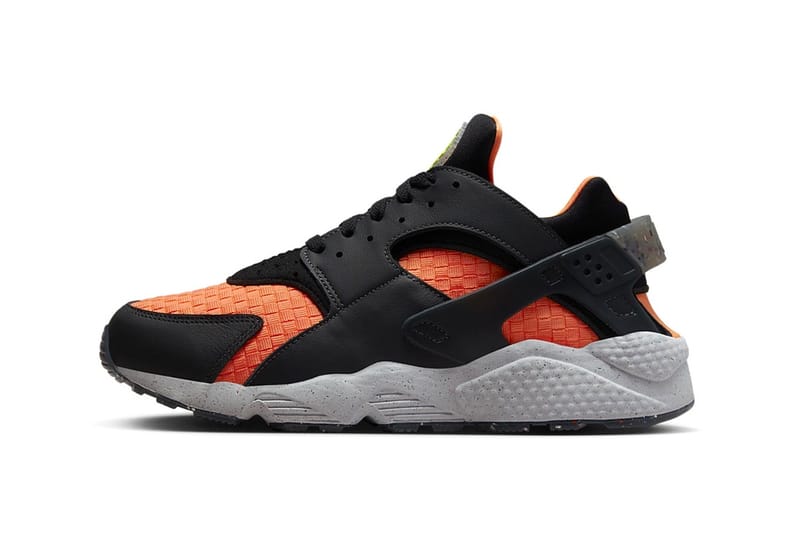 Nike air huarache store orange and black